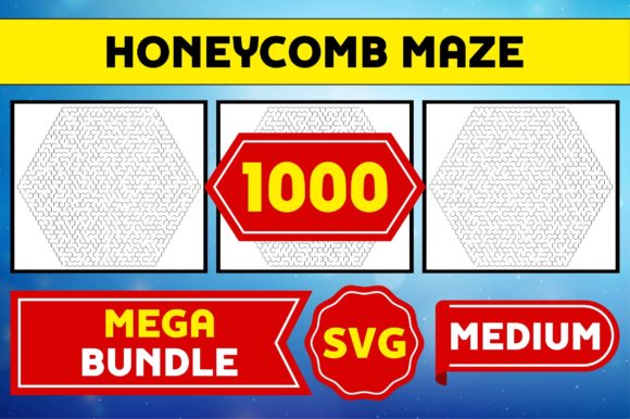 1000 Honeycomb Maze SVG Bundle for Kdp Interiors