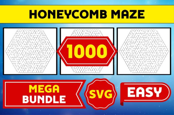 1000 Honeycomb Maze SVG Bundle for Kdp Interiors