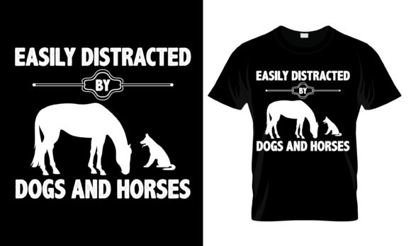 Easily Distracted Dogs Graphics & Print Templates