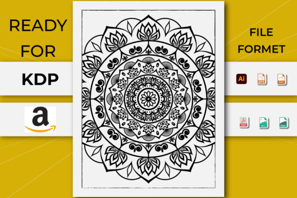 Mandala Coloring Book: Graphics for KDP Interiors