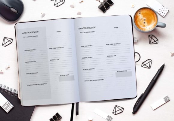 Monthly Review Planner Best for KDP
