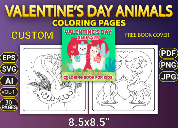 Valentine’s Coloring Pages Graphics